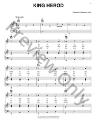 King Herod piano sheet music cover